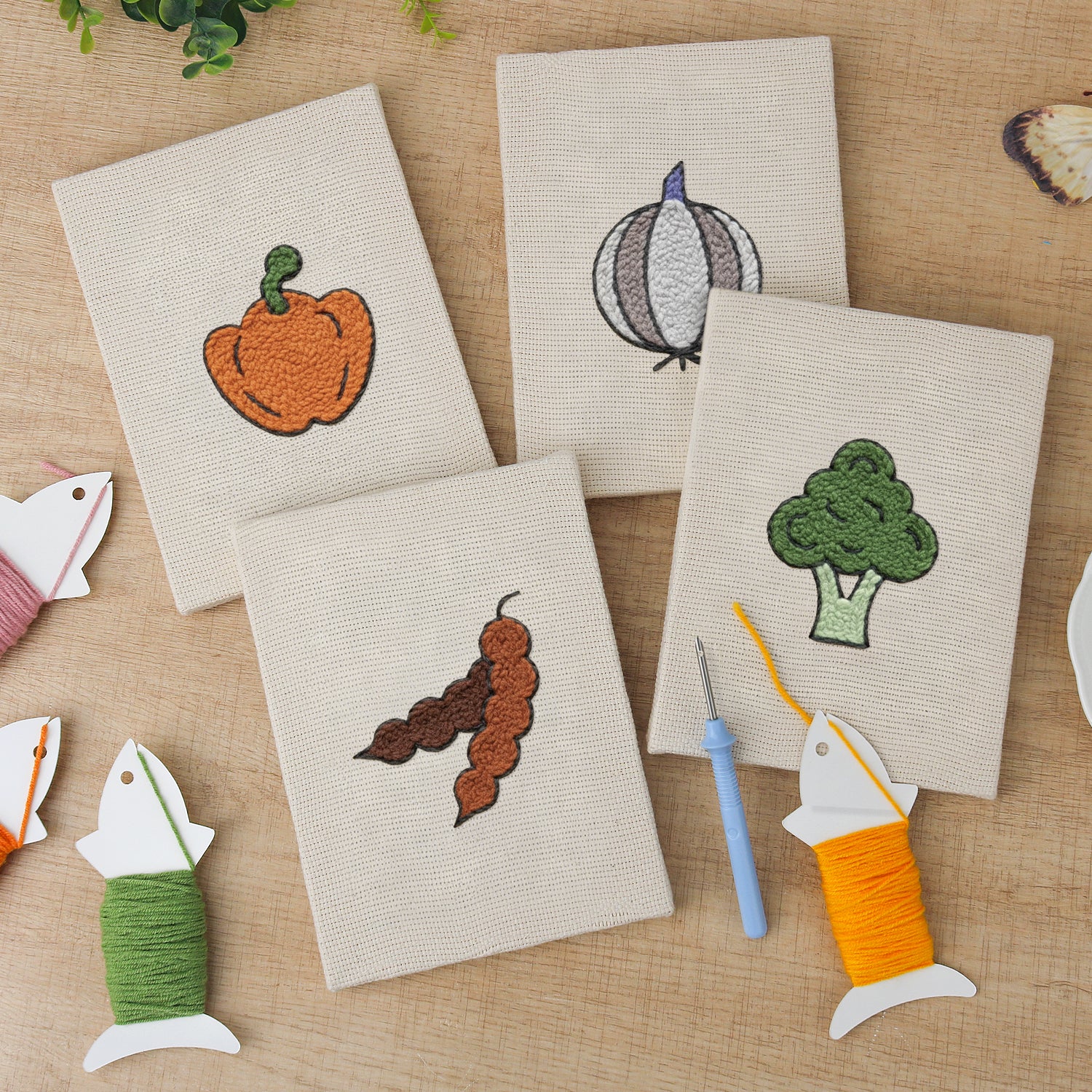 Fruits & Vegetables 6 | Mini Punch Needle Kit