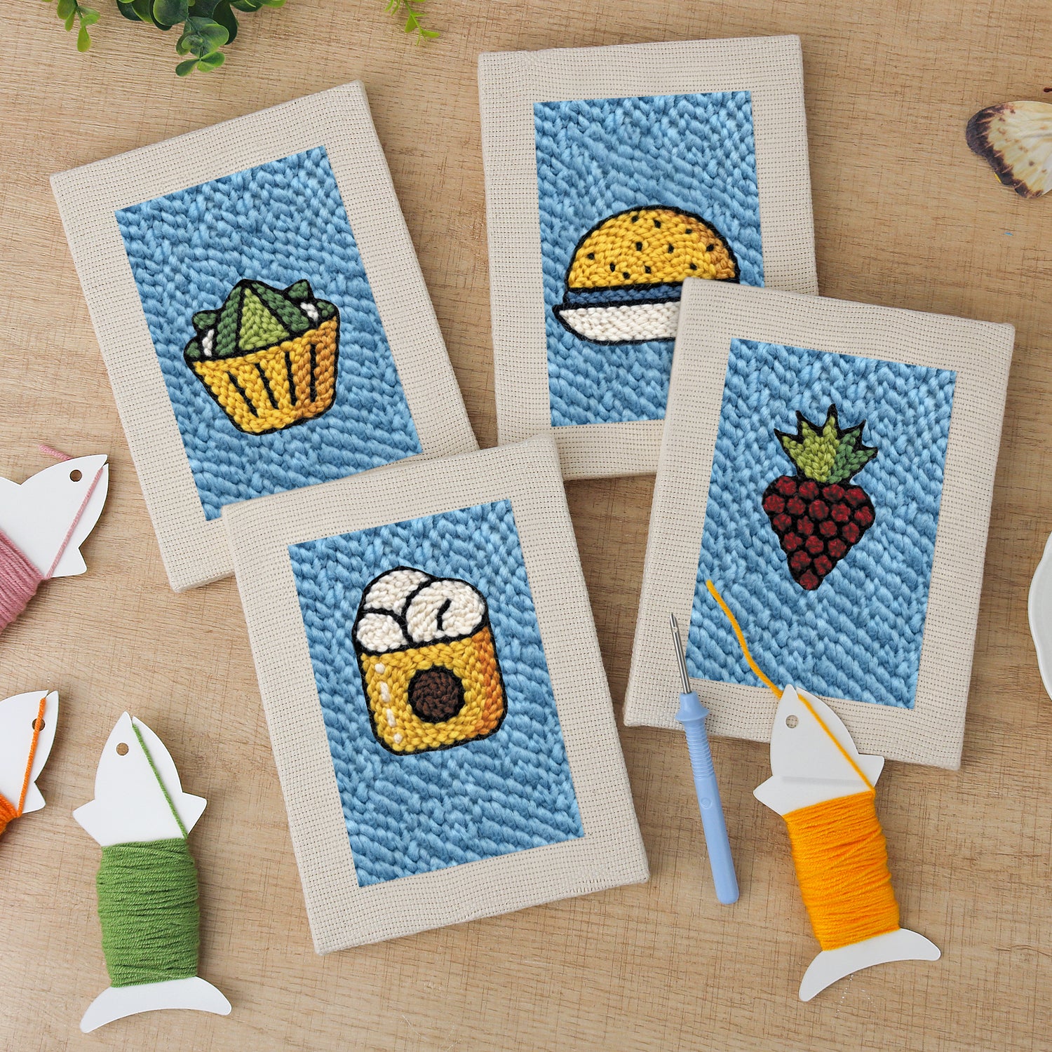 Snacks & Desserts 3 | Mini Punch Needle Kit
