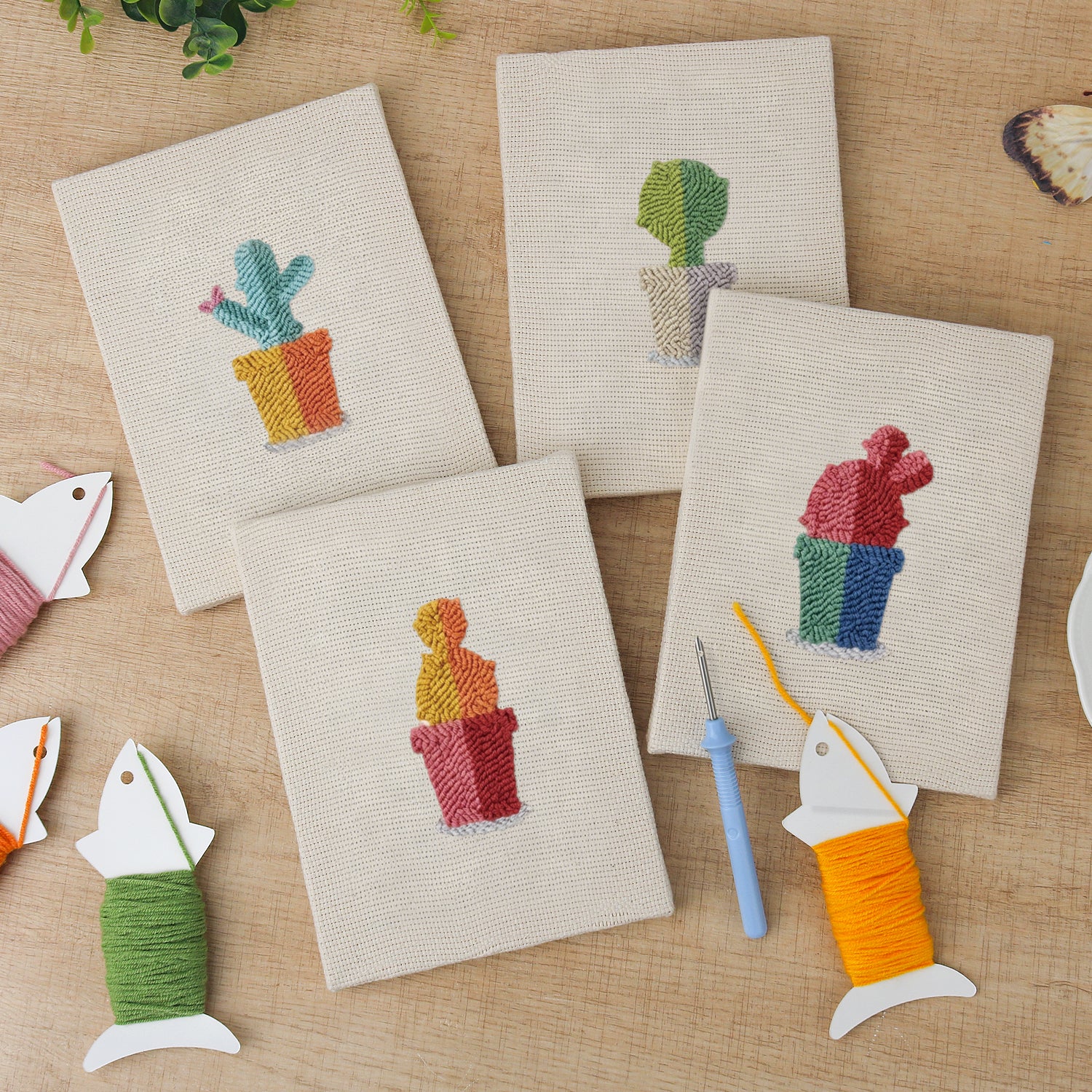 Cactus & Succulents 4 | Mini Punch Needle Kit
