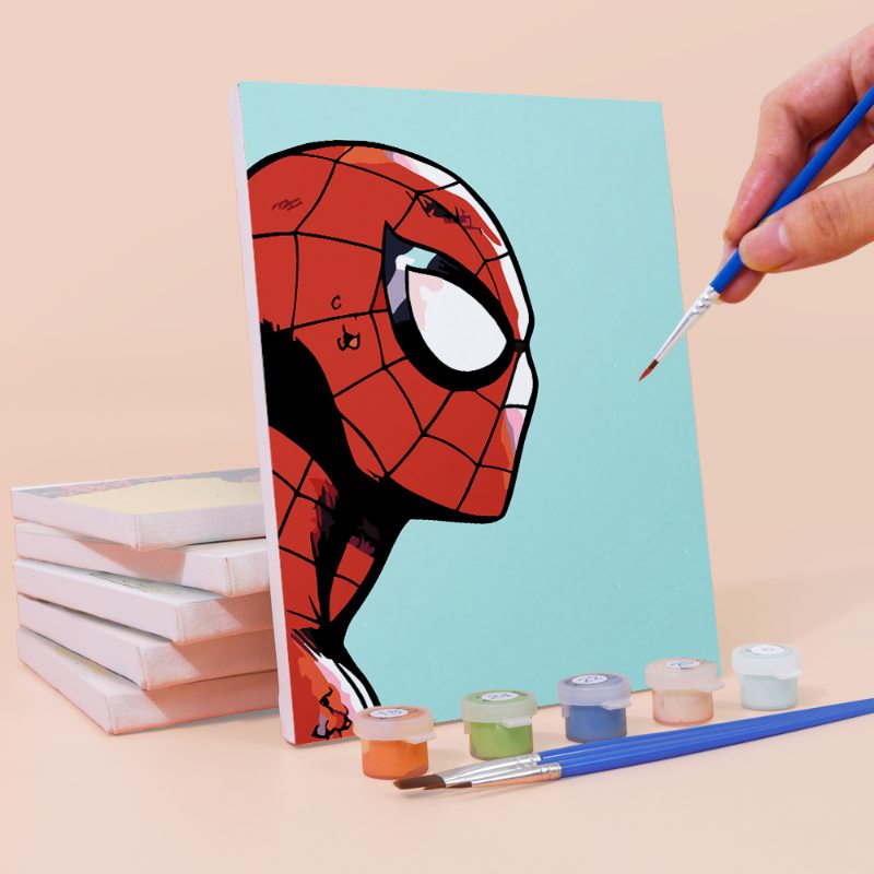 6 Mini Paintings - Superhero Set