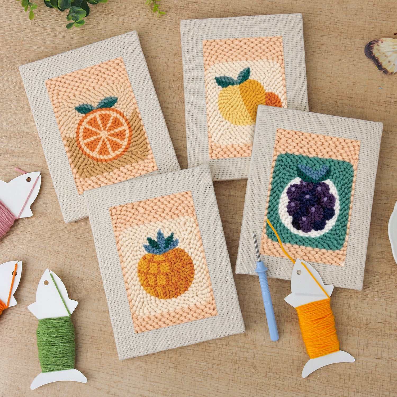 Fruits & Vegetables 35 | Mini Punch Needle Kit