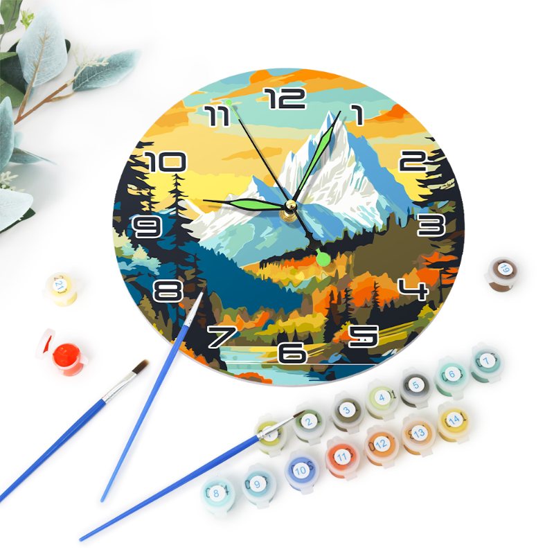 Painting by Numbers Clock – Gorgeous Landscape