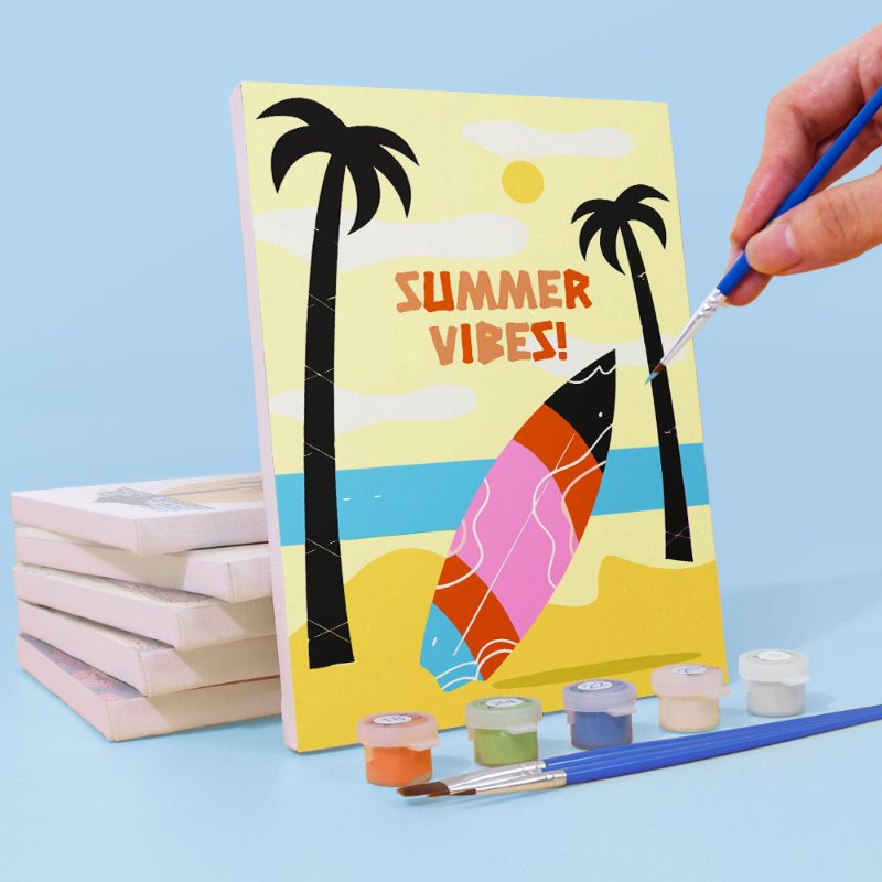6 Mini Paintings - Summer Set