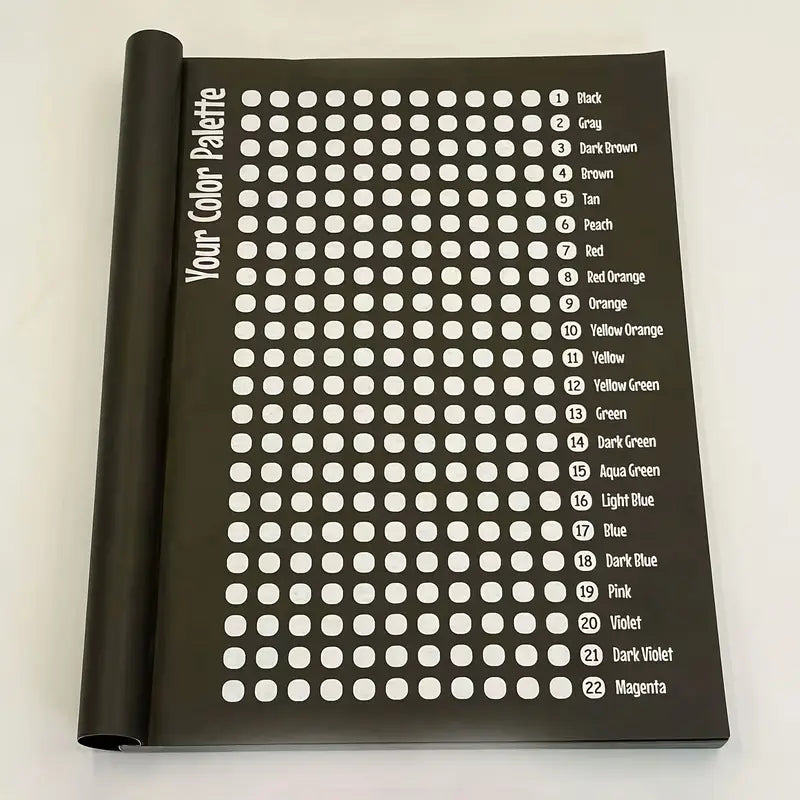 Color by Number Book with 48 markers