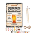 Metal Paint by Number Poster – Beer around the world