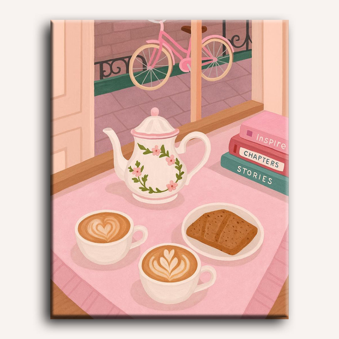 Romantic cafe | Paint by Number