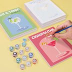 6 Mini Paintings - Colorful Cocktail Set