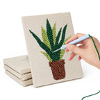 Potted Plants 5 | Mini Punch Needle Kit