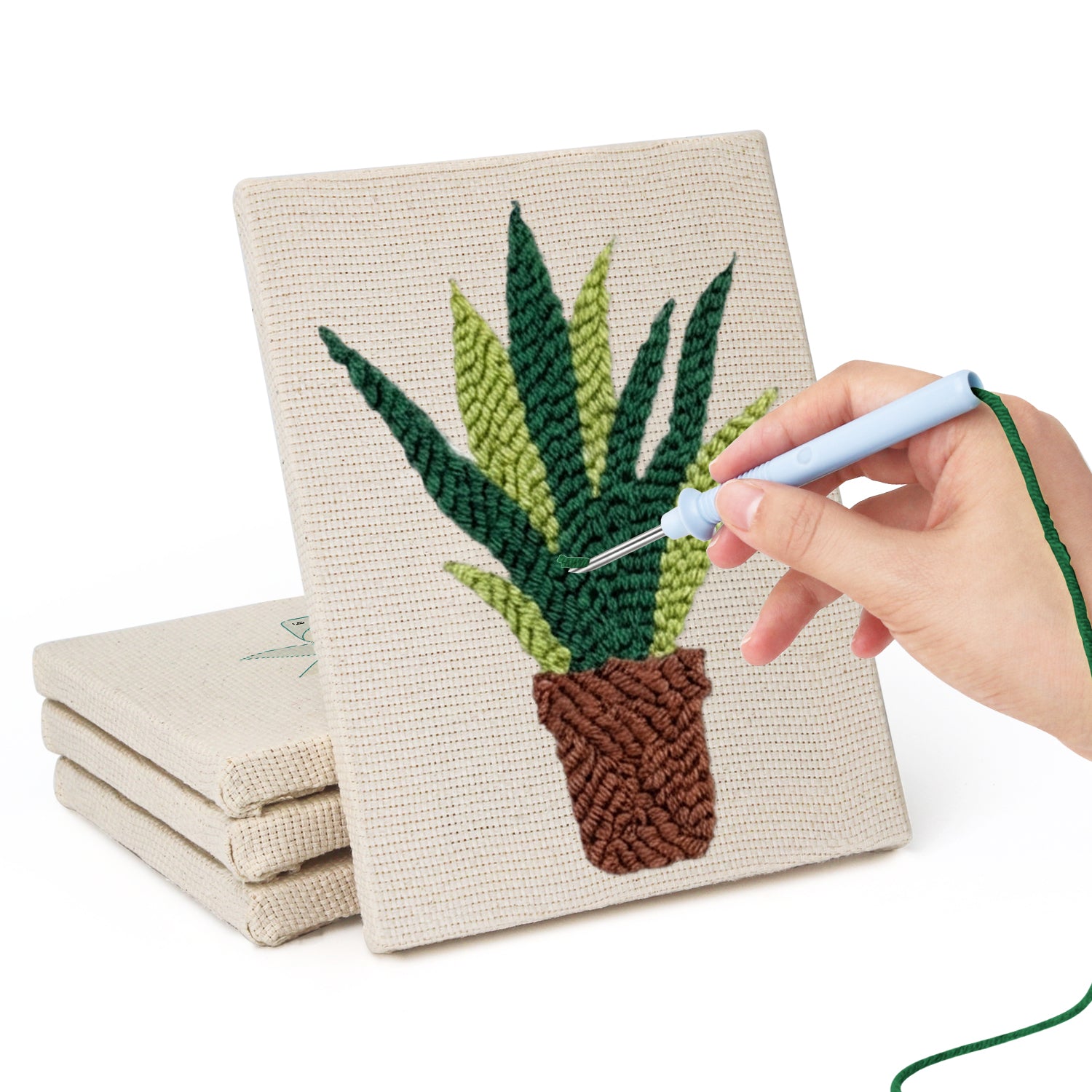 Potted Plants 5 | Mini Punch Needle Kit