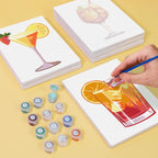 6 Mini Paintings - Summer Cocktail Set
