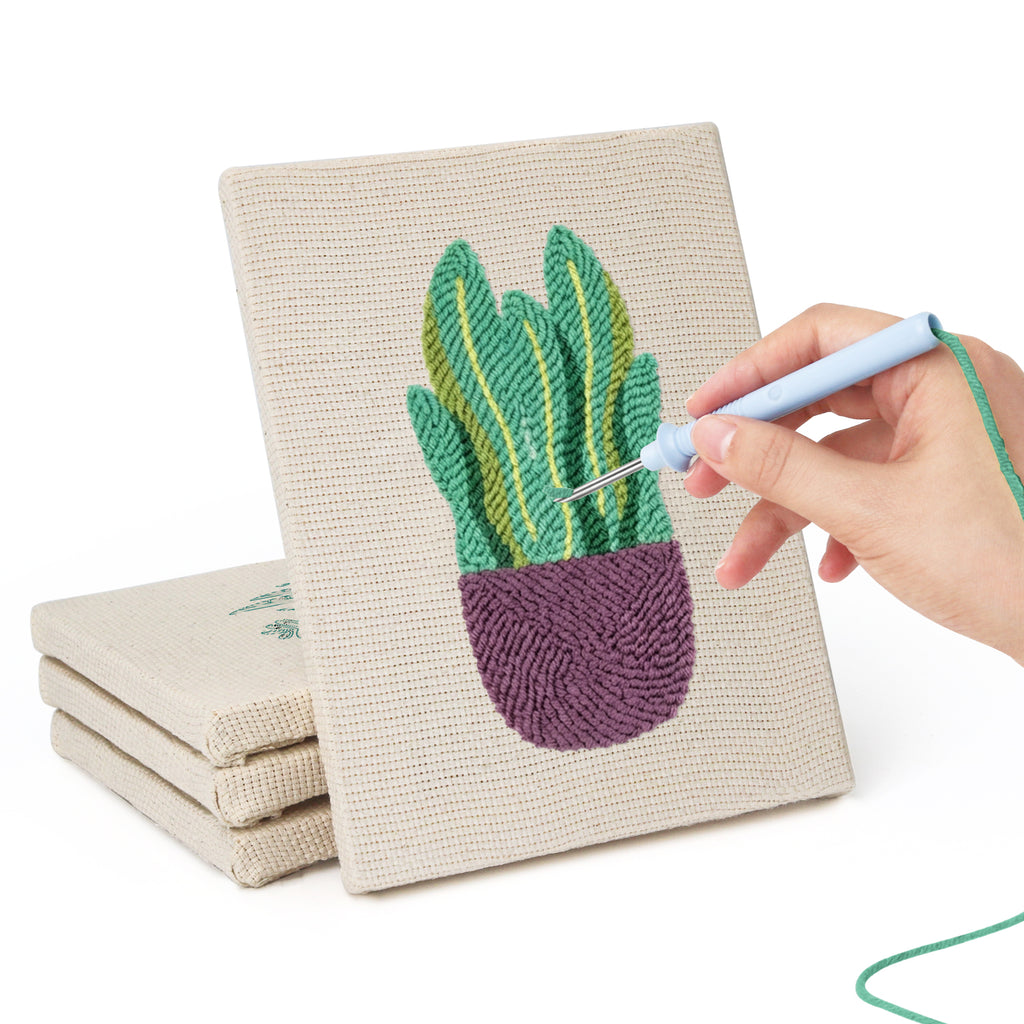Potted Plants 12 | Mini Punch Needle Kit