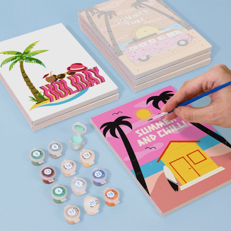 6 Mini Paintings - Summer Set