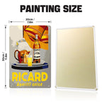 Metal Paint by Number Poster – Ricard Aperitif