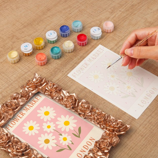 Mini Painting with Picture Frame – Flower Market London
