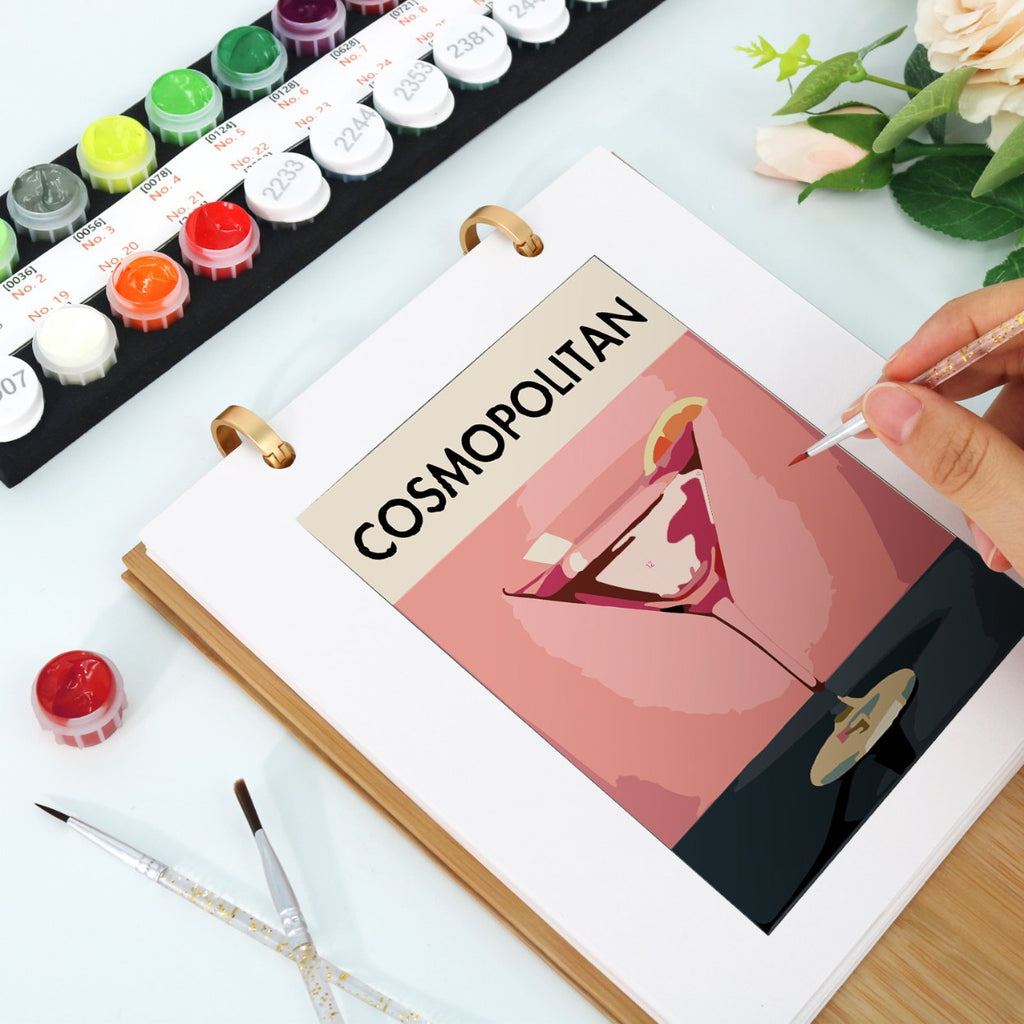 2026 Paint by Numbers desk Calendar | Deluxe Cocktail Edition