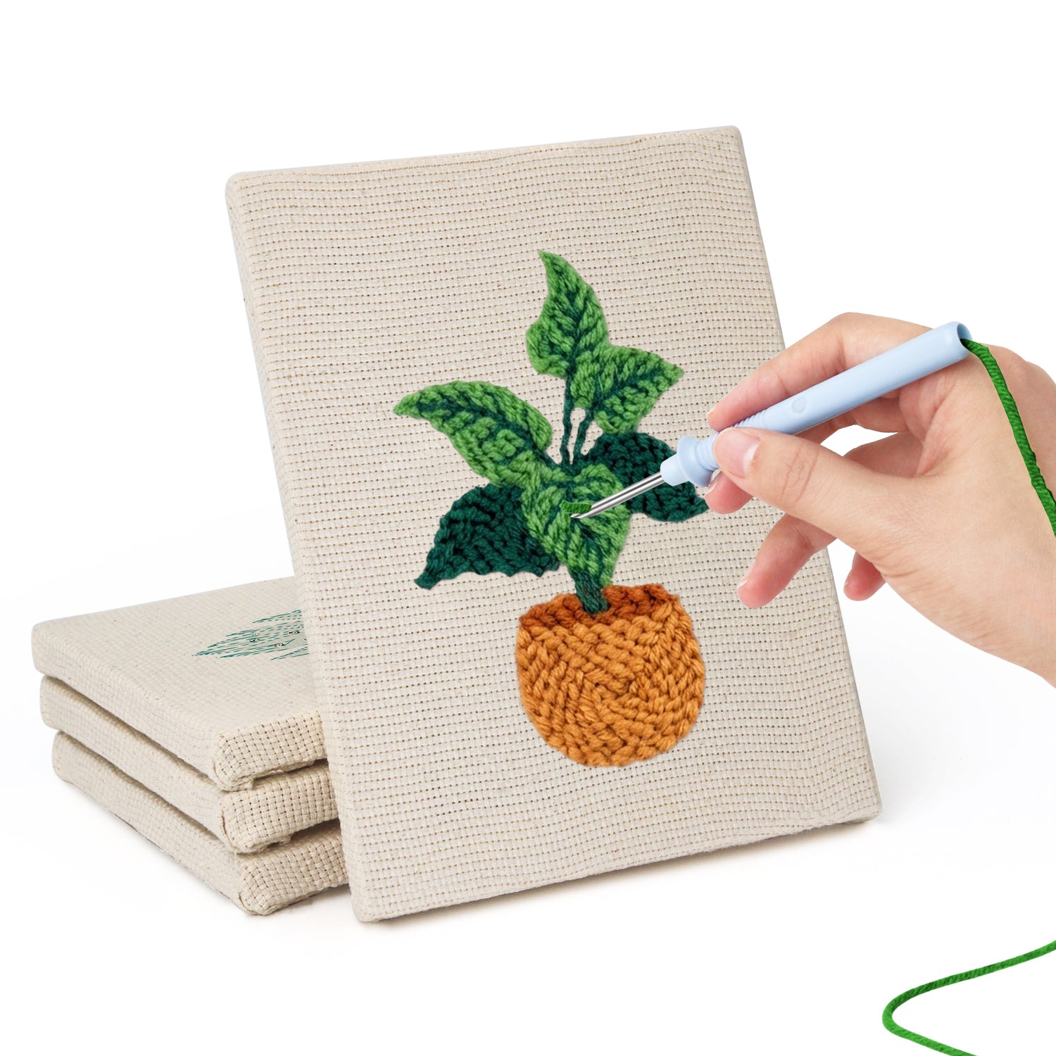 Potted Plants 3 | Mini Punch Needle Kit