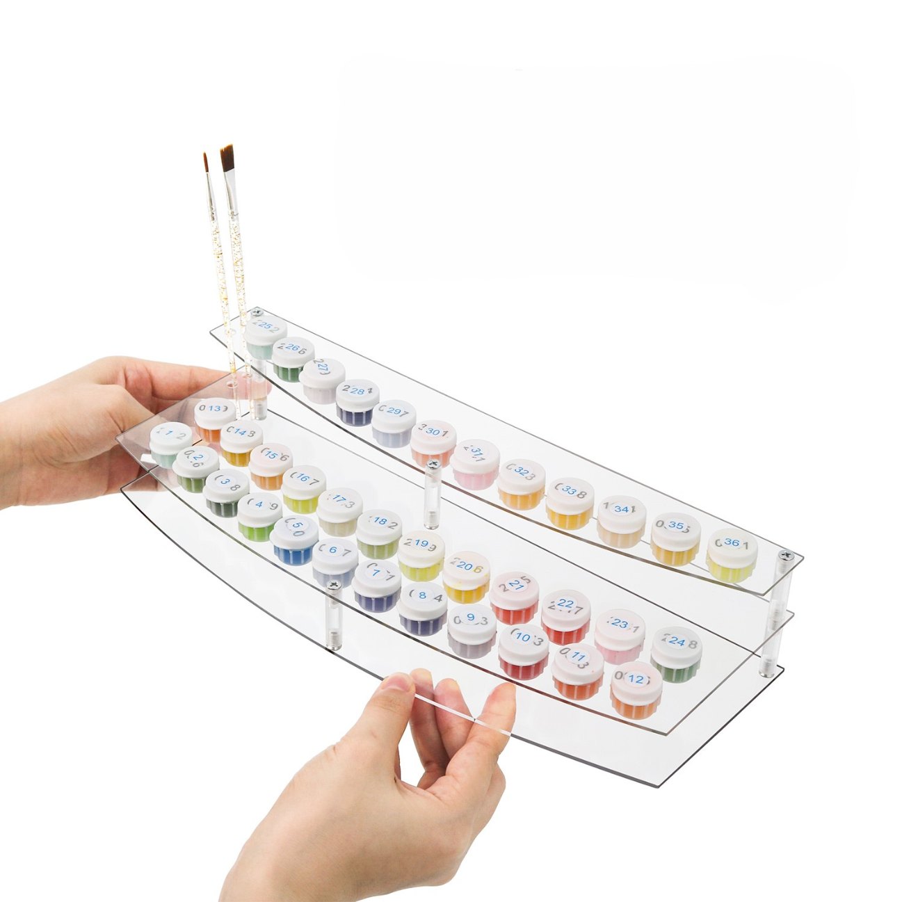 Paint & Brush Holder for Paint by Numbers