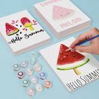 6 Mini Paintings - Summer Melon Set