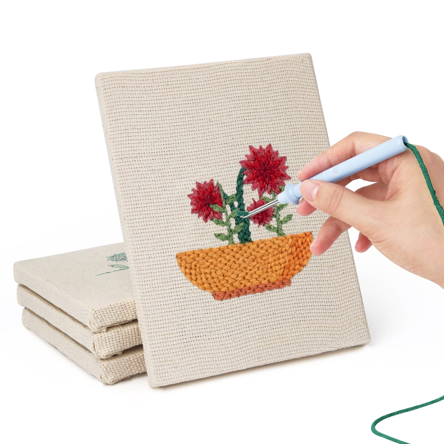 Floral Plants 1 | Mini Punch Needle Kit