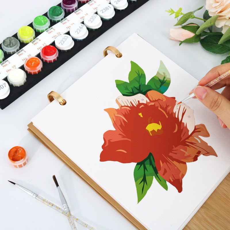 2026 Paint by Numbers desk Calendar | Flowers Edition