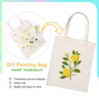 Paint by Numbers Totebag – Lemon Plant