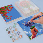 6 Mini Paintings - Bouquets in the Sky Set