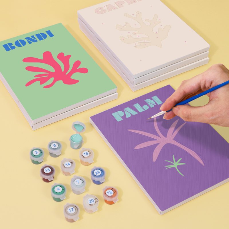 6 Mini Paintings - Coastal vibes set