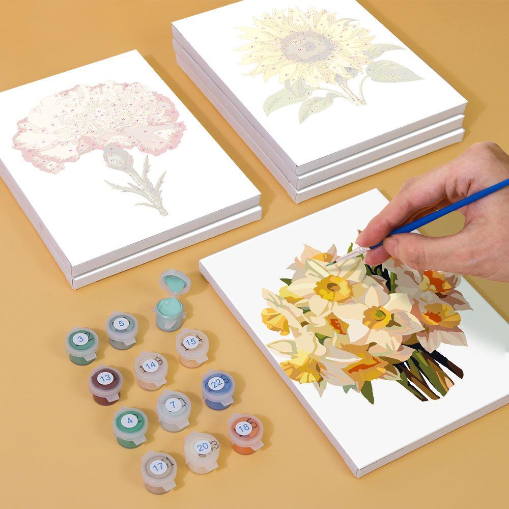 6 Mini Paintings - Flowers Set 2.0