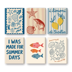 6 Mini Paintings - Beachlife Set