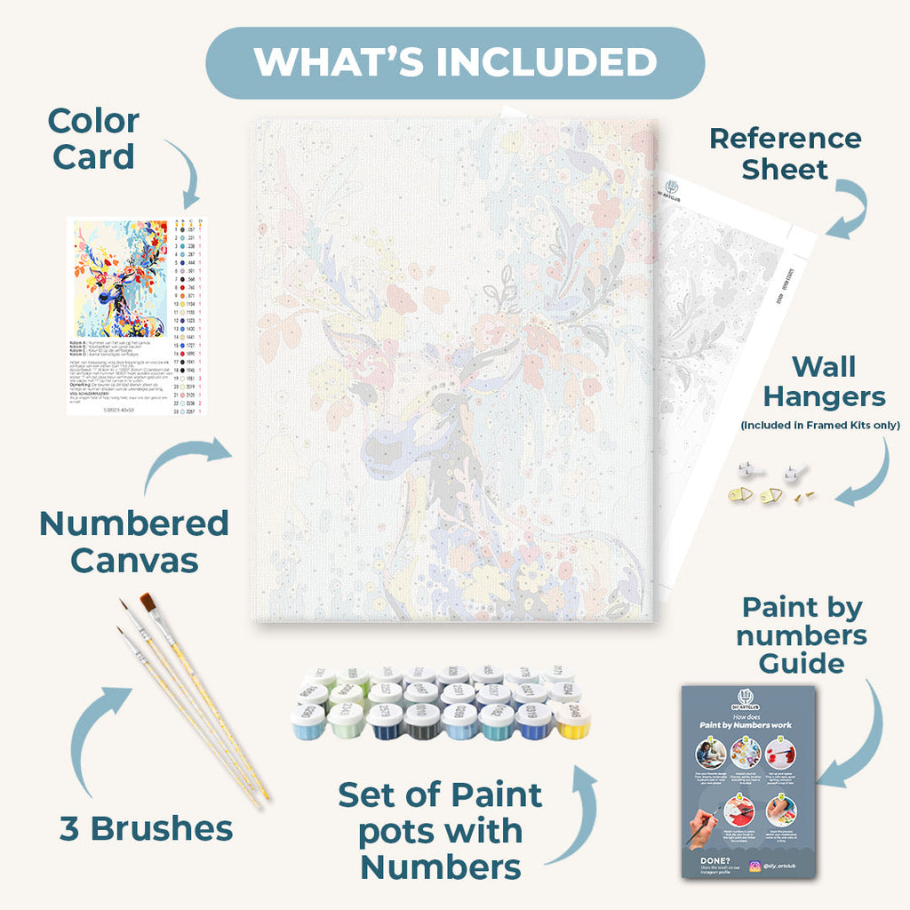 Spring Deer | Paint by Numbers