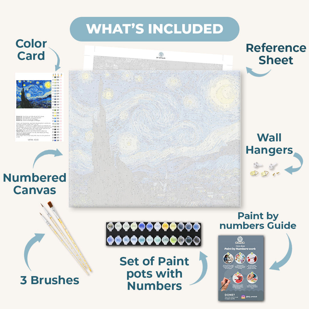 The Starry Night - Van Gogh | Paint by Numbers