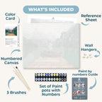 Mountains and Lakes in the Dolomites | Paint by Numbers