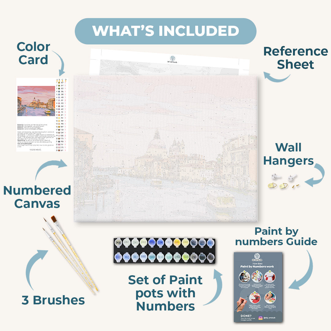 Grand Canal of Venice - Italy | Paint by Numbers
