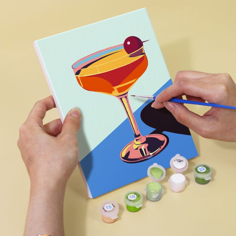 6 Mini Paintings - Classy Cocktail Set