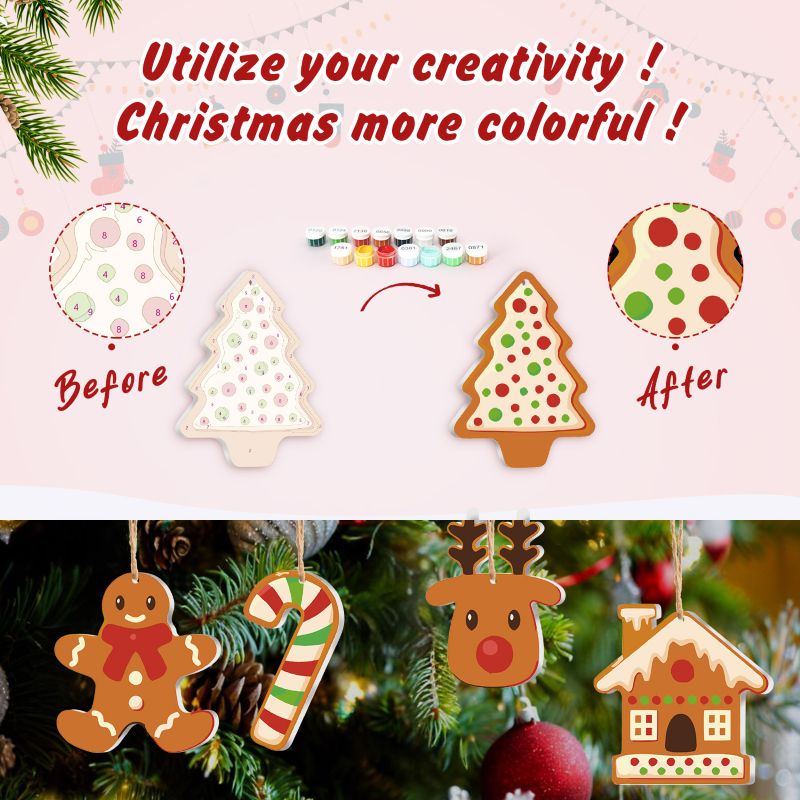8 Christmas hangers - Christmas cookies set