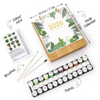 2026 Paint by Numbers desk Calendar | Plants Edition