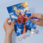 6 Mini Paintings - Bouquets in the Sky Set