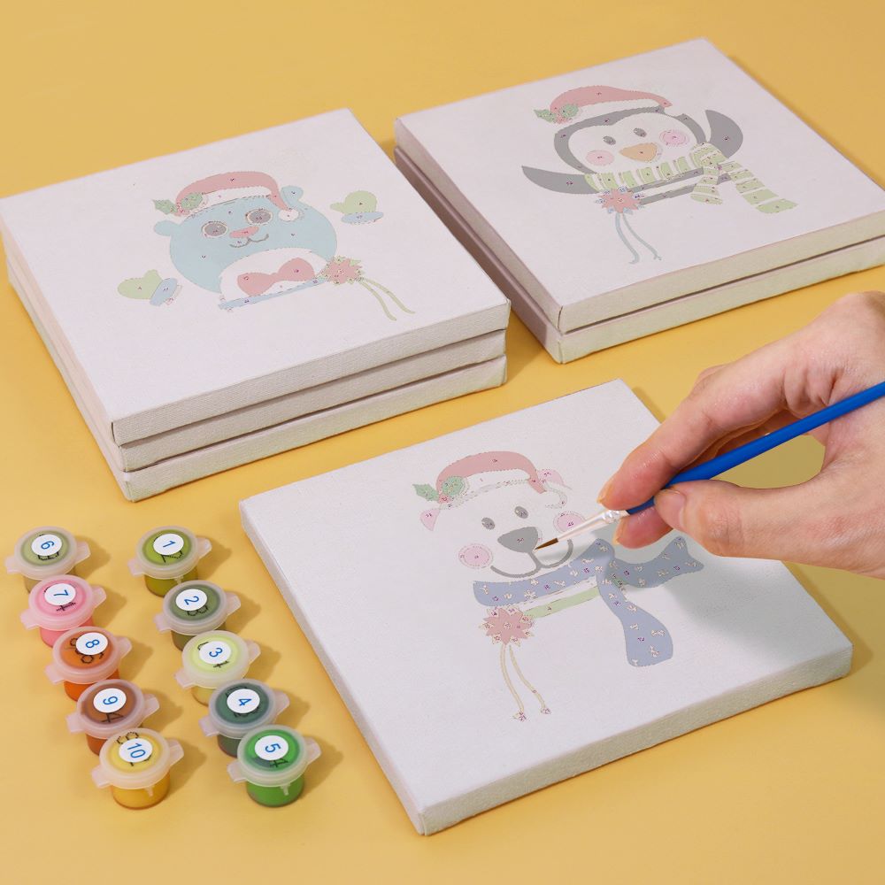 Paint by Number - 9 Mini Paintings | Christmas Set