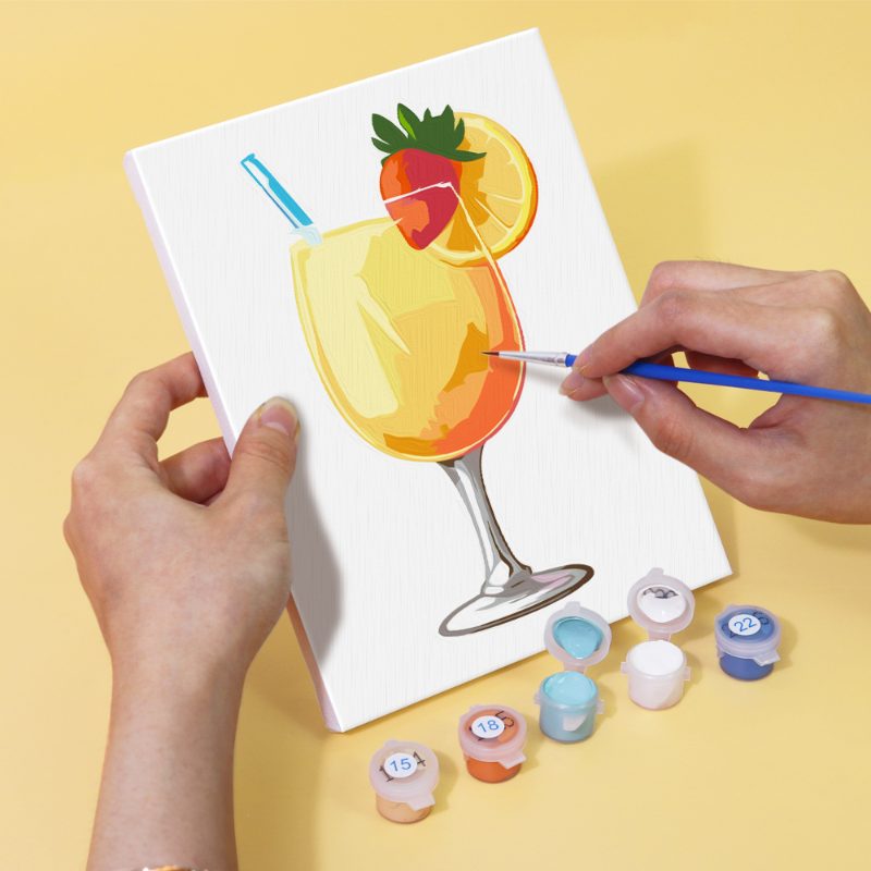 6 Mini Paintings - Summer Cocktail Set
