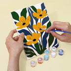6 Mini Paintings - Gorgeous Flower Set
