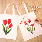 Paint by Numbers Totebag – Tulips