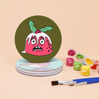 4 Paint by Number Coasters – Crazy Christmas Set