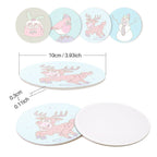 4 Paint by Number Coasters – Crazy Christmas Set