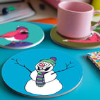 4 Paint by Number Coasters – Crazy Christmas Set