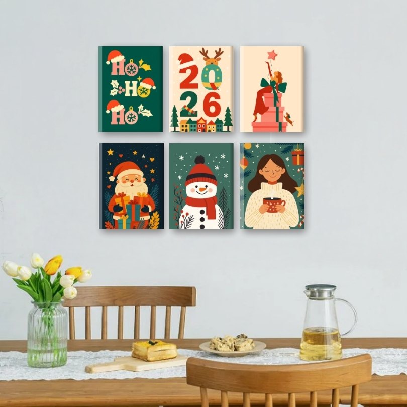 6 Mini Paintings - 2026 Winter Set