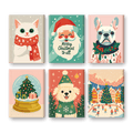6 Mini Paintings - Cold Christmas Set