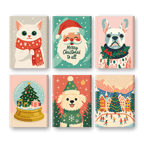 6 Mini Paintings - Cold Christmas Set