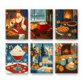 6 Mini Paintings - Cozy Christmas Set