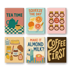 6 Mini Paintings - Cozy Morning Set