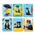 6 Mini Paintings - Dog Moments Set
